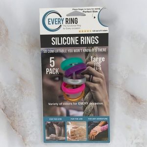 5 Pack Silicone Rings